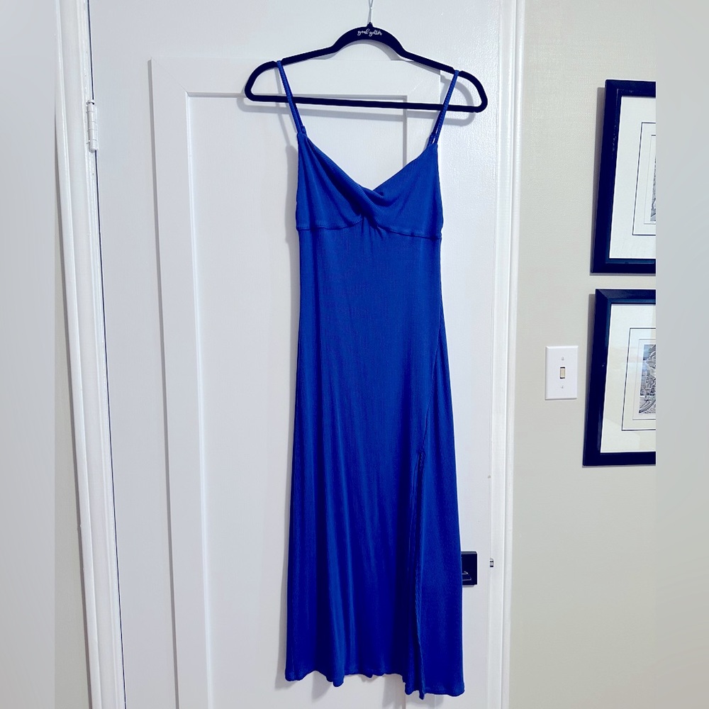 Aritzia Blue Midi Dress